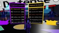 Geometry Defense Leaderboard (Image via Roblox)